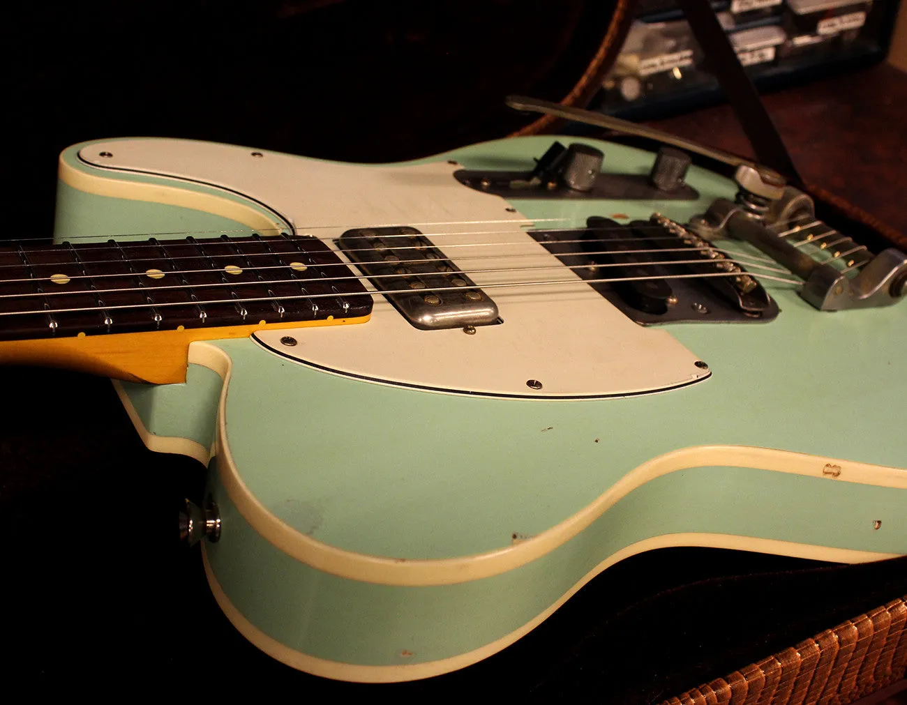 Nash T63DB Guitar, Surf Green, Bigsby, Lollartron