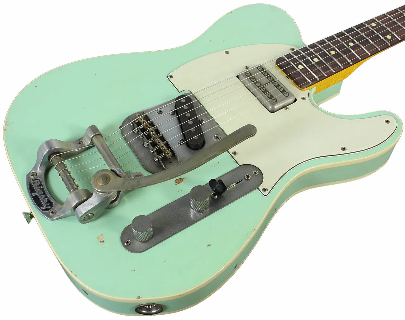 Nash T63DB Guitar, Surf Green, Bigsby, Lollartron