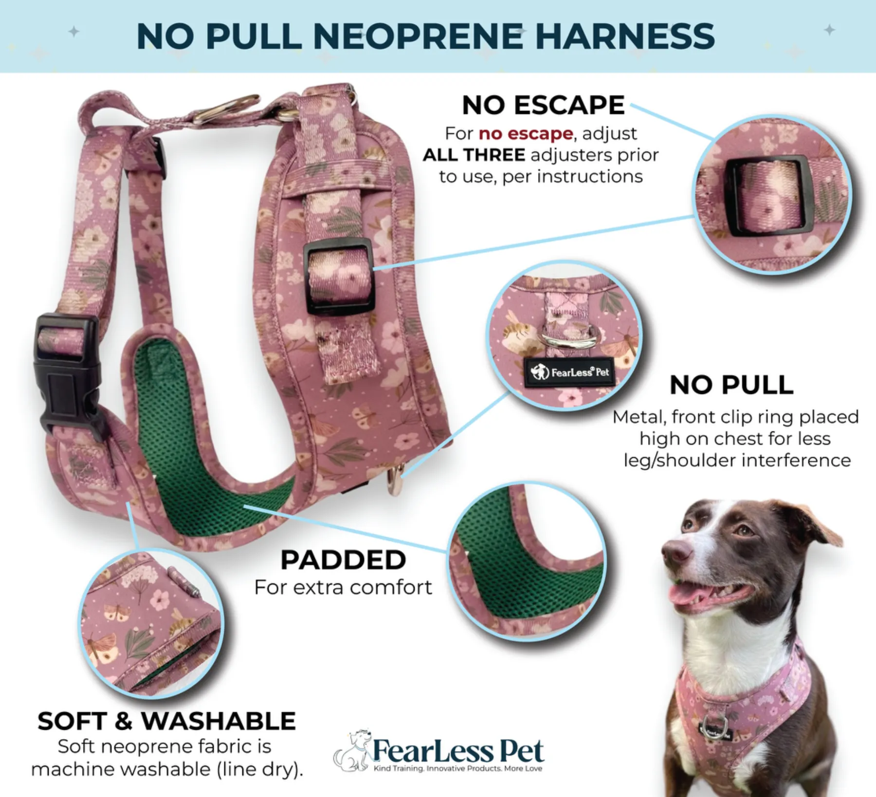 No Pull Escape Proof Dog & Cat Harness