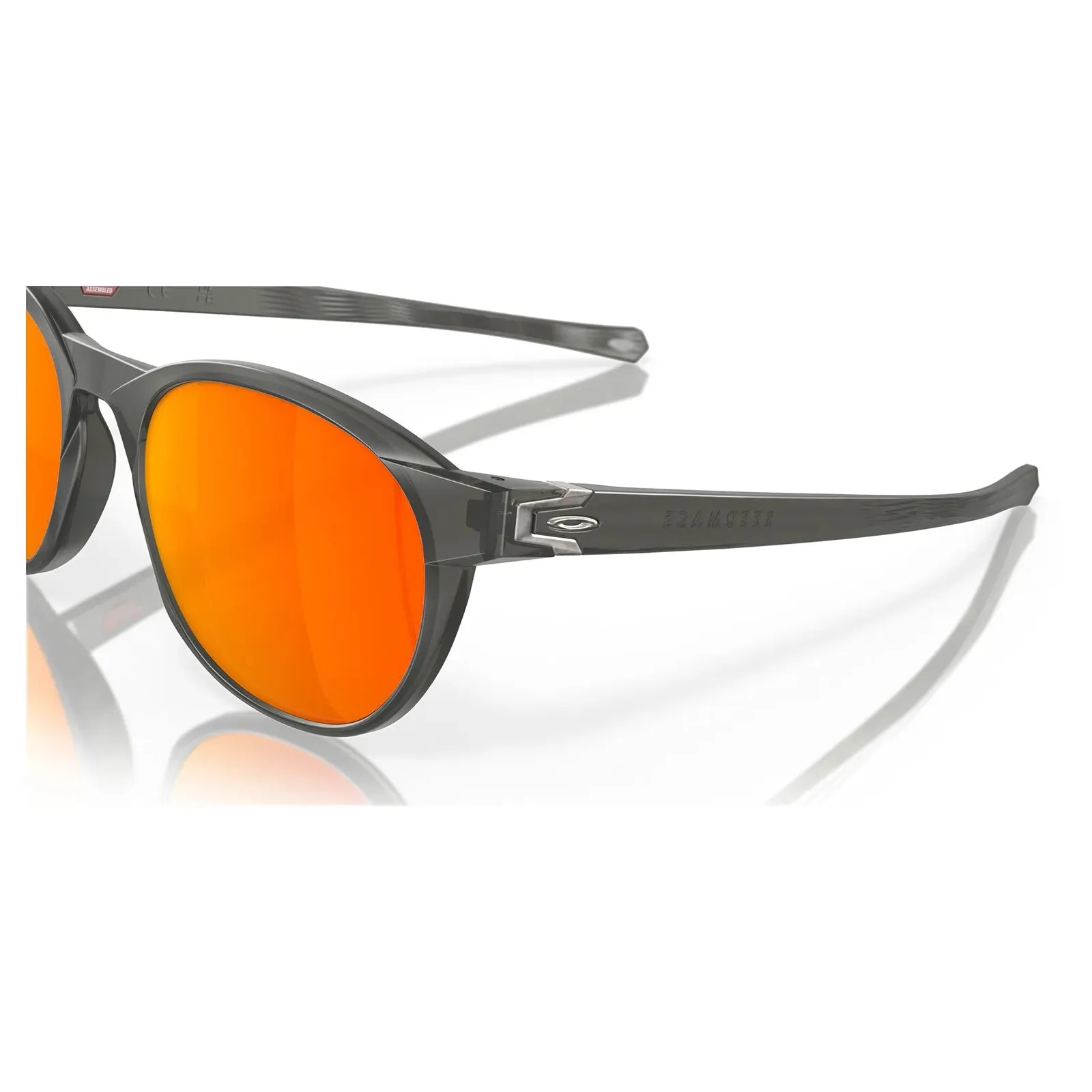 Oakley Reedmace Sunglasses - Matte Grey Smoke/Prizm Ruby Polarized