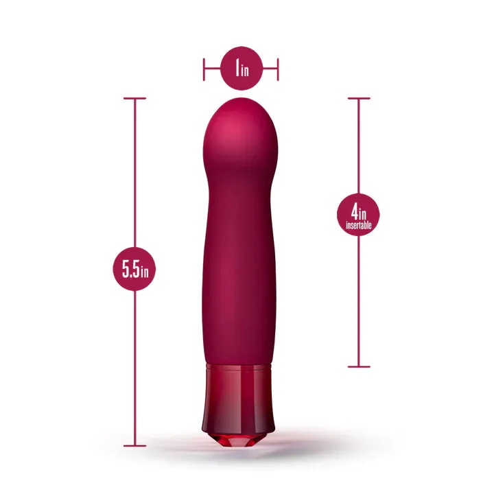 Oh My Gem Classy 5 Inch Warming G-Spot Vibrator in Garnet