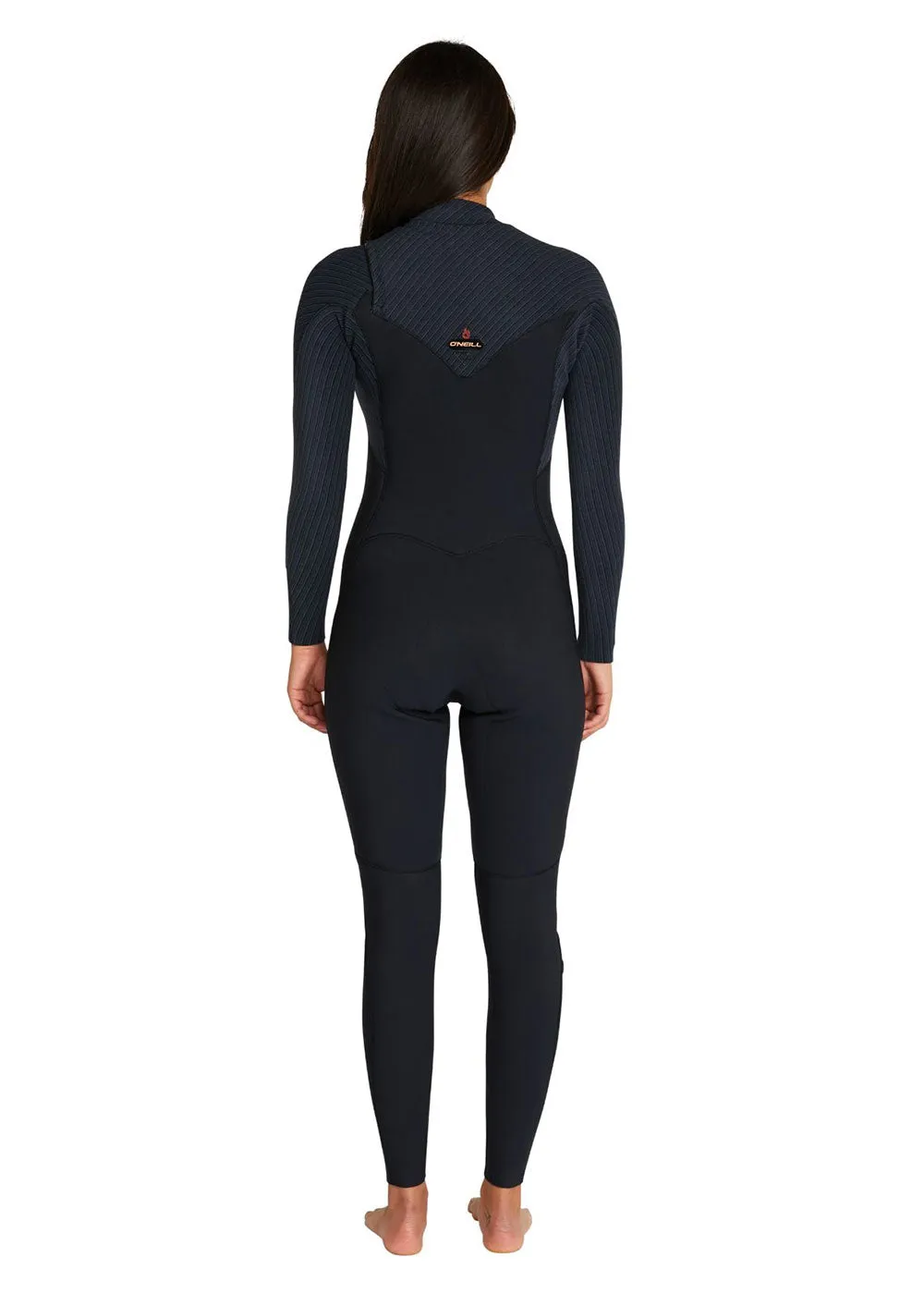 ONeill Womens Hyperfreak Fire 4/3mm Chest Zip Steamer Wetsuit