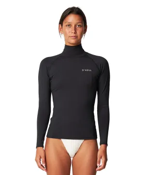 ONeill Womens Salina LS High Neck UV Lycra Rash Vest