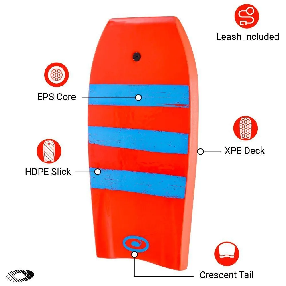 Osprey 44" Stripe Bodyboard Red