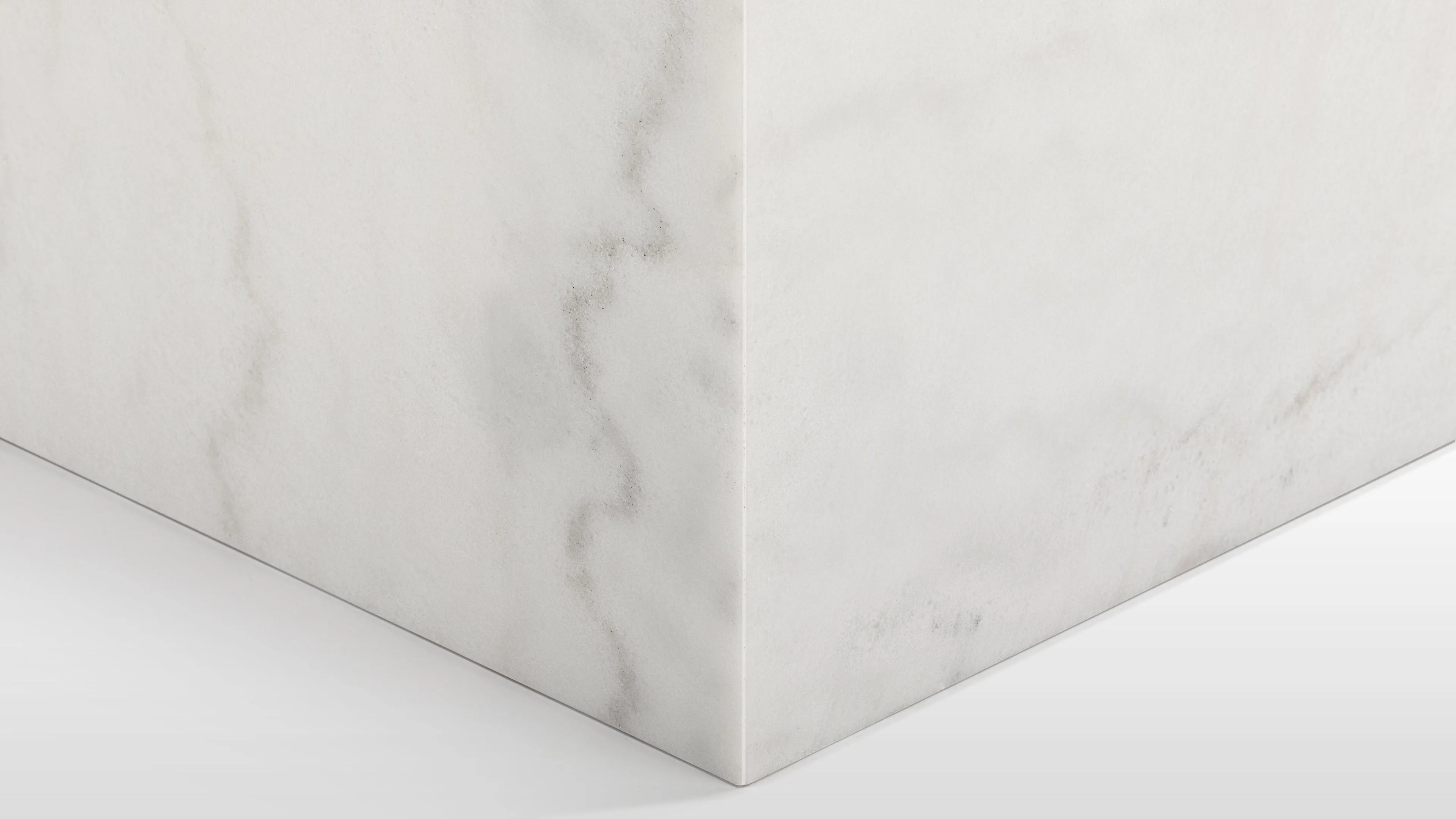 Plinth - Plinth Coffee Table, White Marble