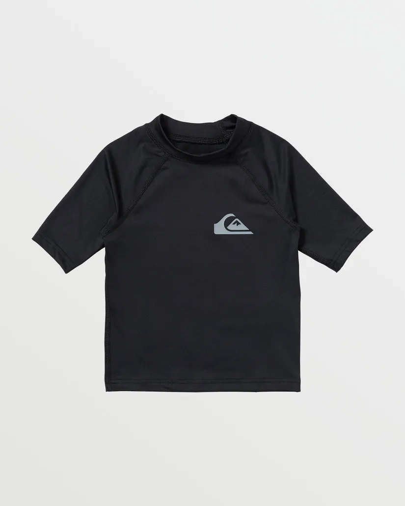 Quiksilver Boys 2-7 Everyday UPF50 Short Sleeve Rashguard - Black