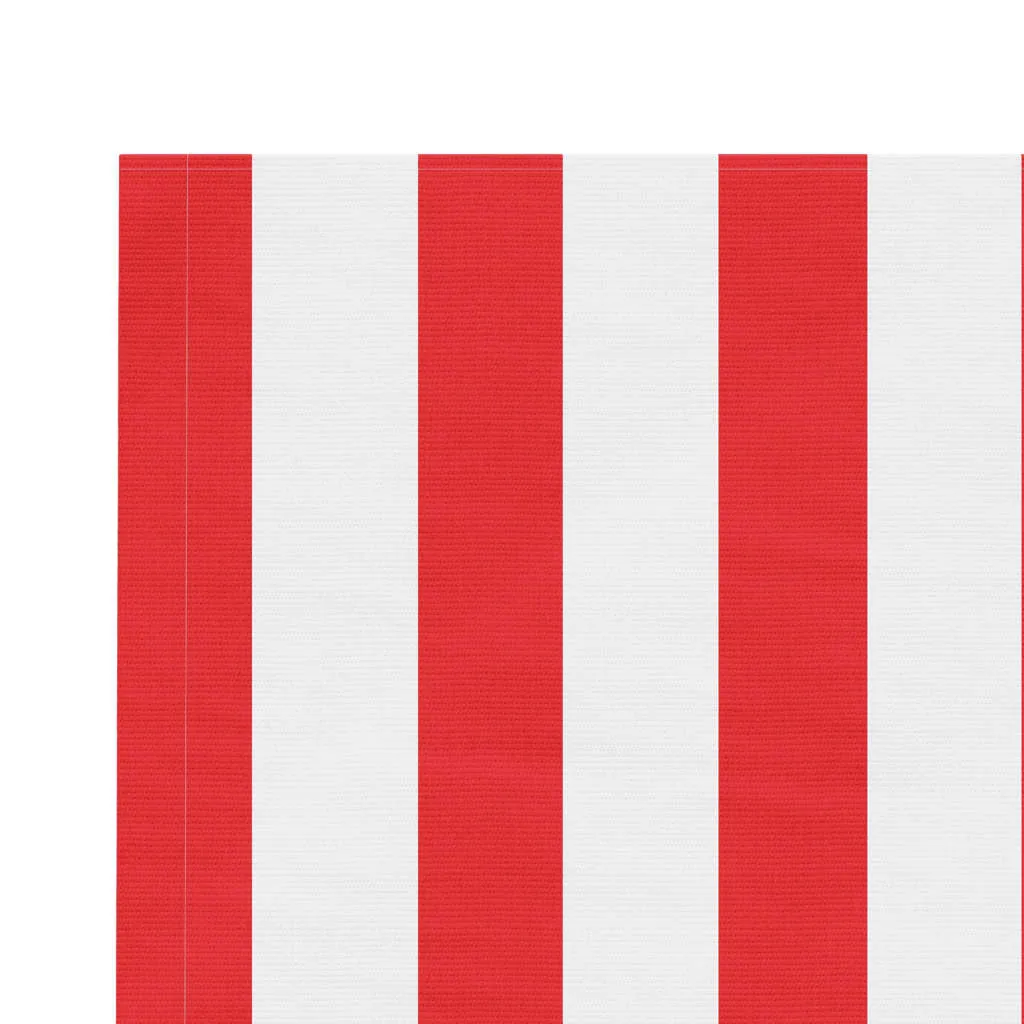 Replacement Fabric for Awning Red and White Stripe 4x3 m