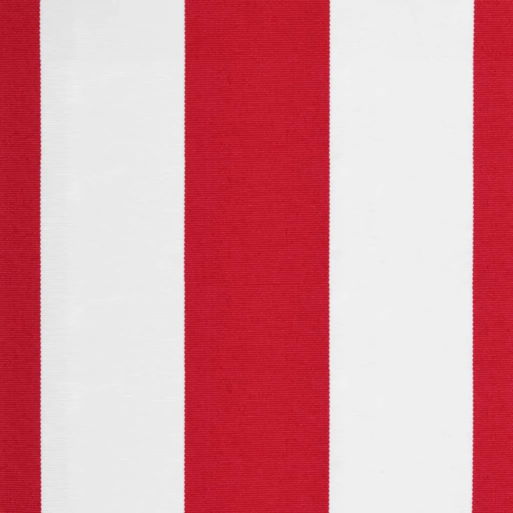 Replacement Fabric for Awning Red and White Stripe 4x3 m