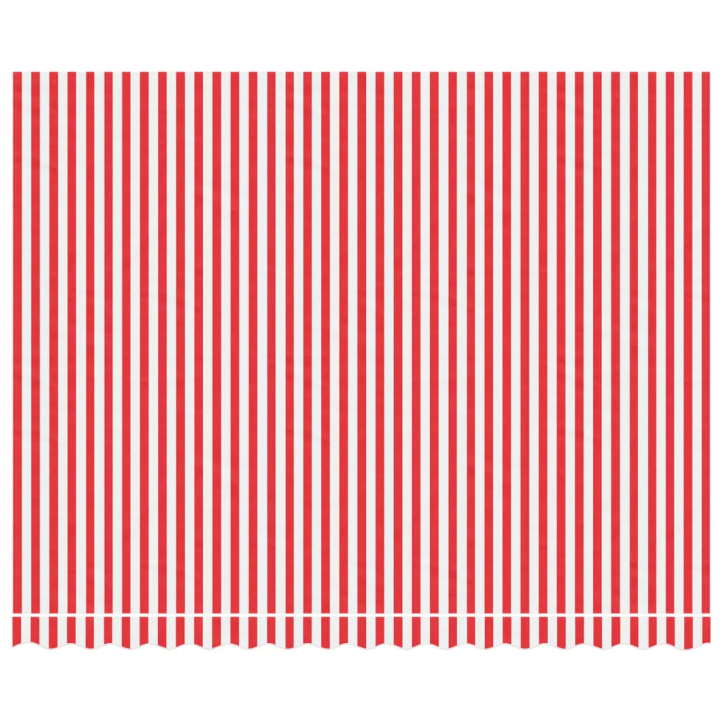 Replacement Fabric for Awning Red and White Stripe 4x3 m