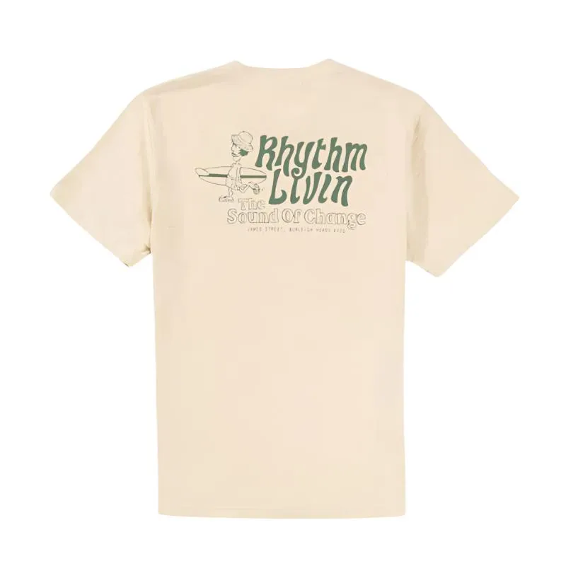 RHYTHM T-Shirt Livin Slub Medium Natural