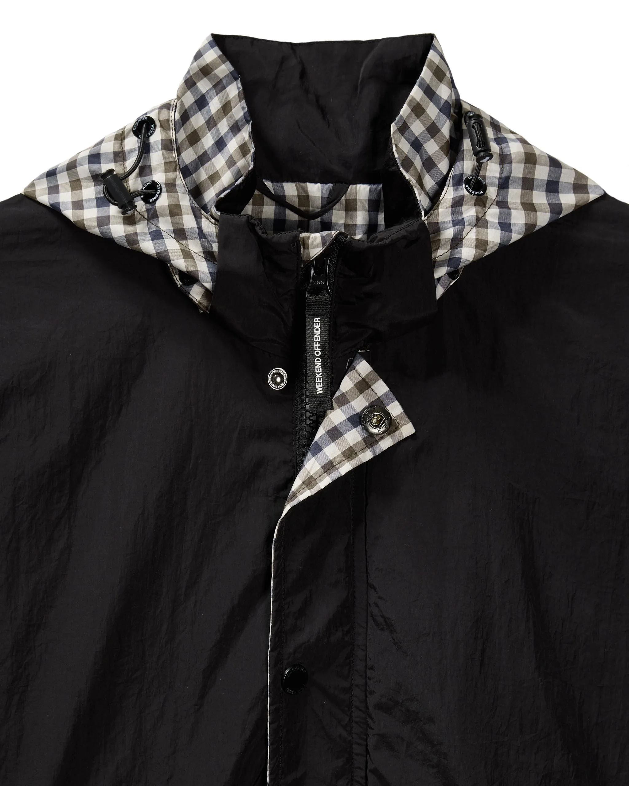 Saunders Parachute Jacket Black