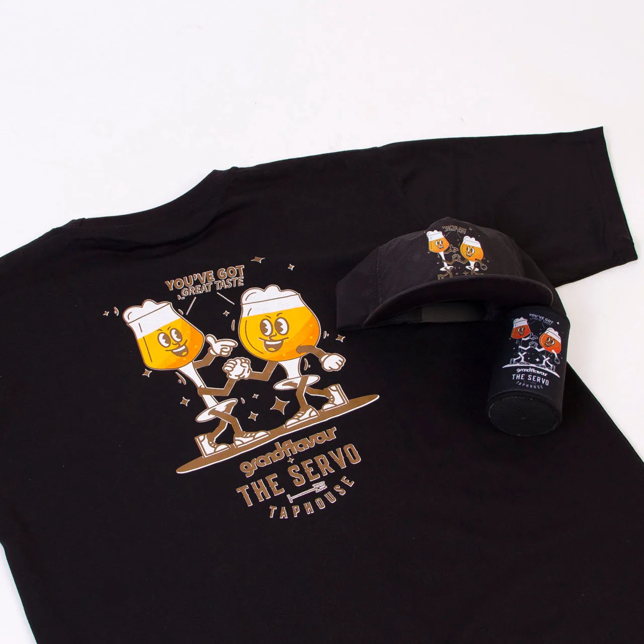 Servo Tee/Hat/Stubby Holder Combo Black