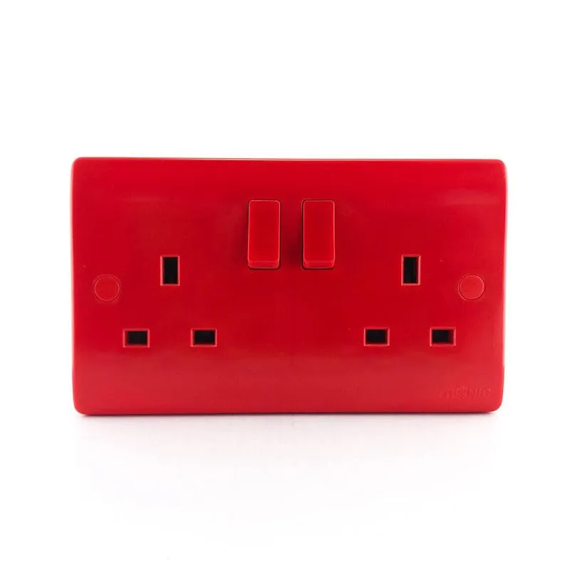 Slim Twin Socket Red