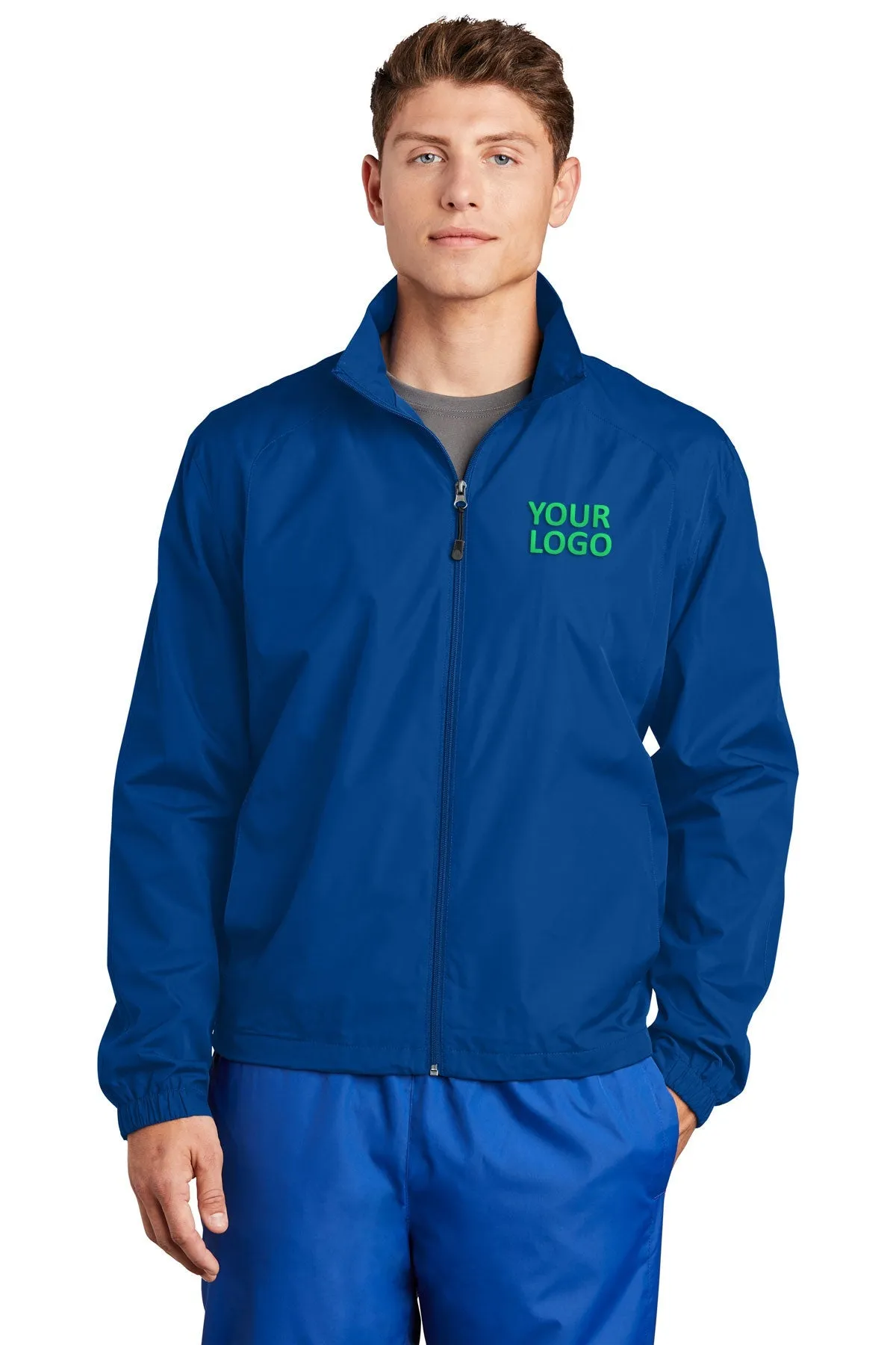 Sport-Tek Full-Zip Custom Wind Jackets, True Royal