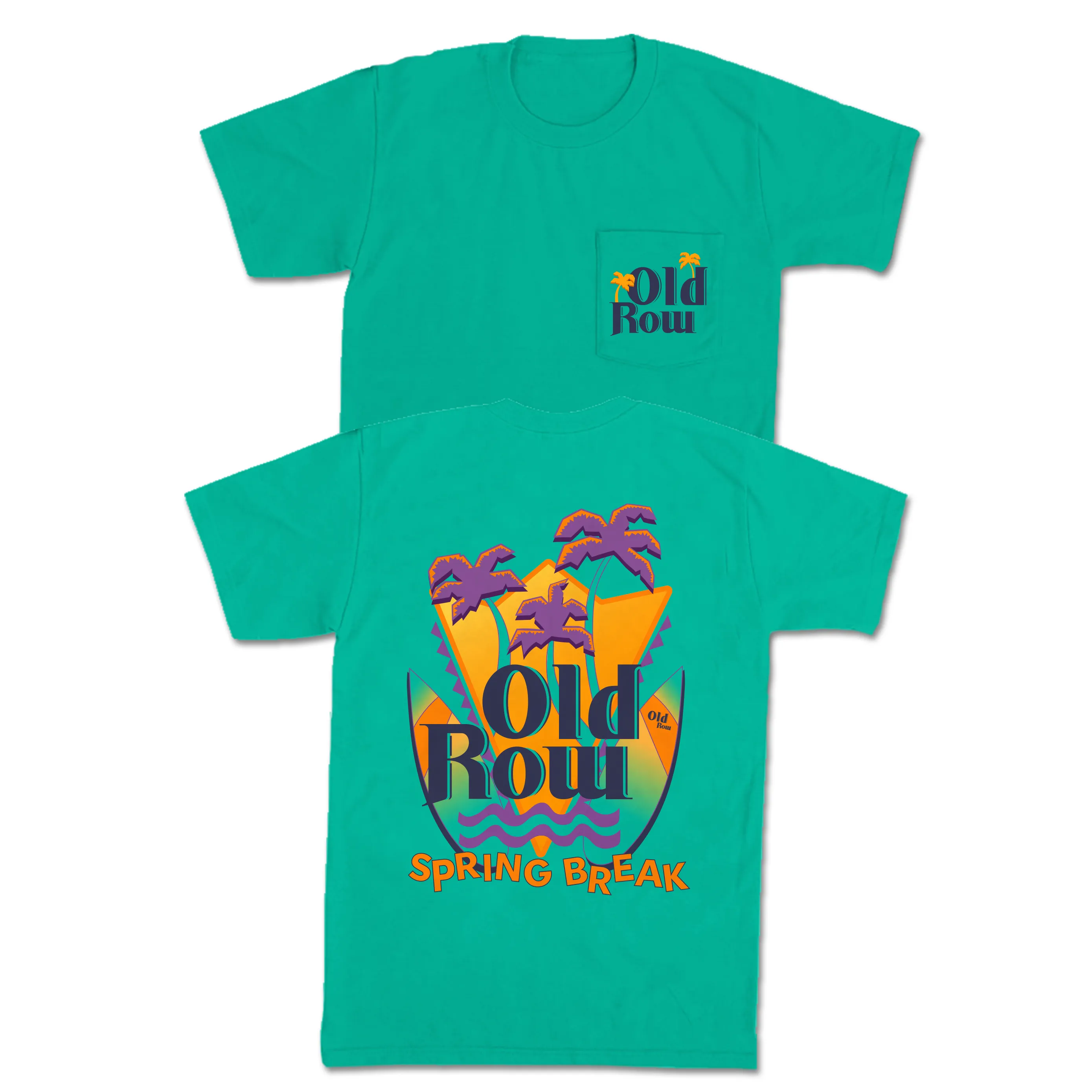 Spring Break Surf Club Pocket Tee