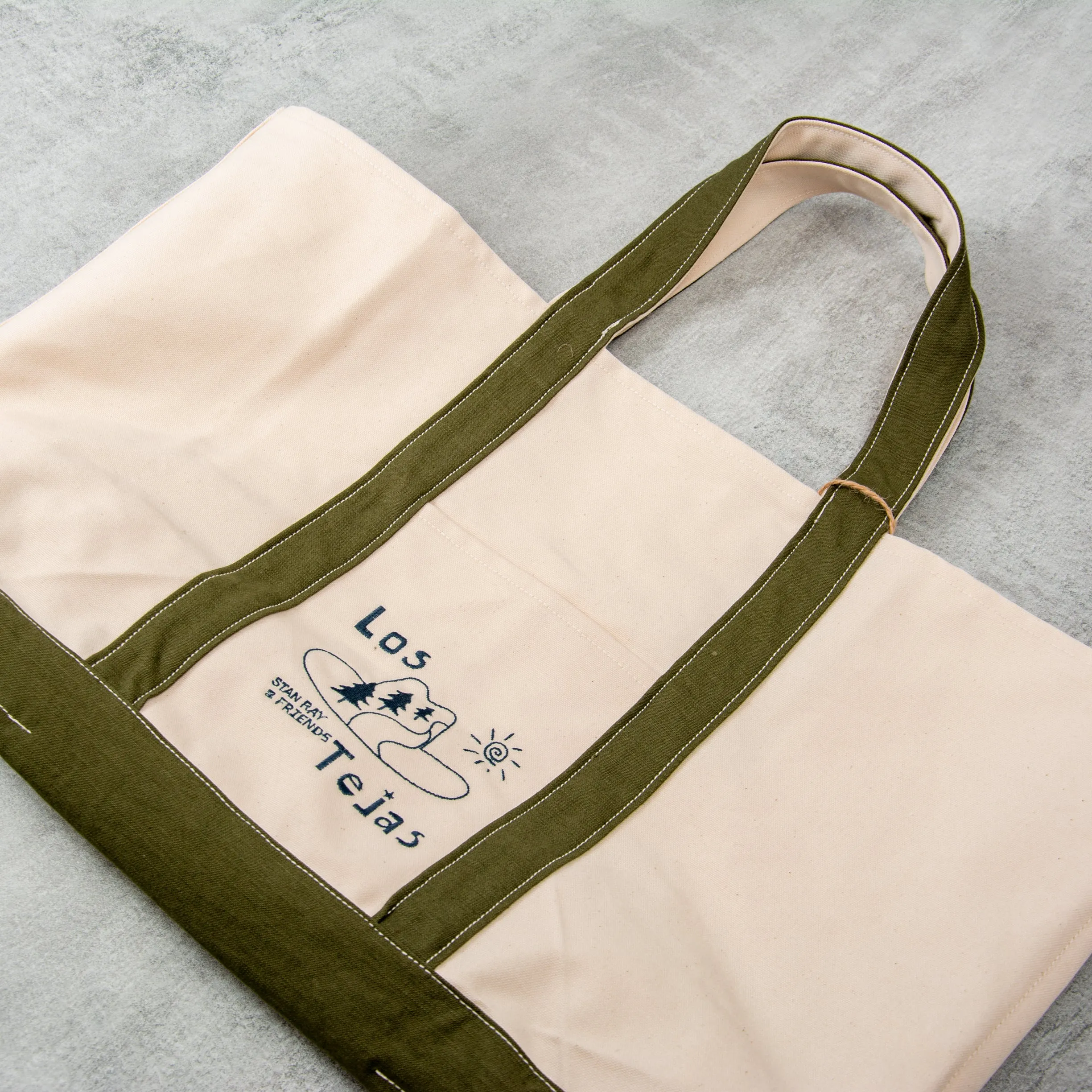 Stan Ray Boat Tote - Natural / Olive Sateen