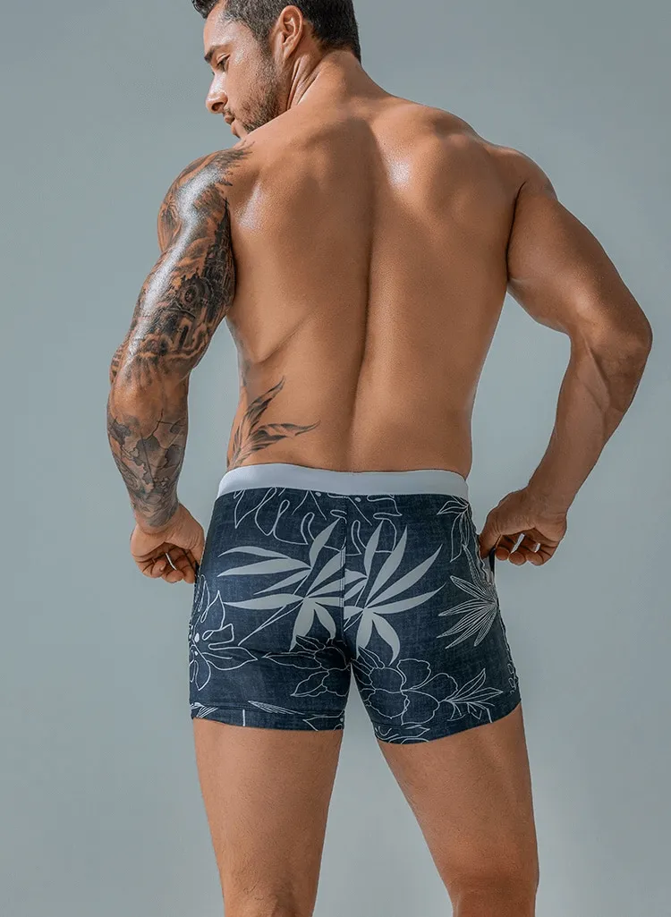 Stylish Quick Dry Men's Swim Shorts with Pockets - SF1295