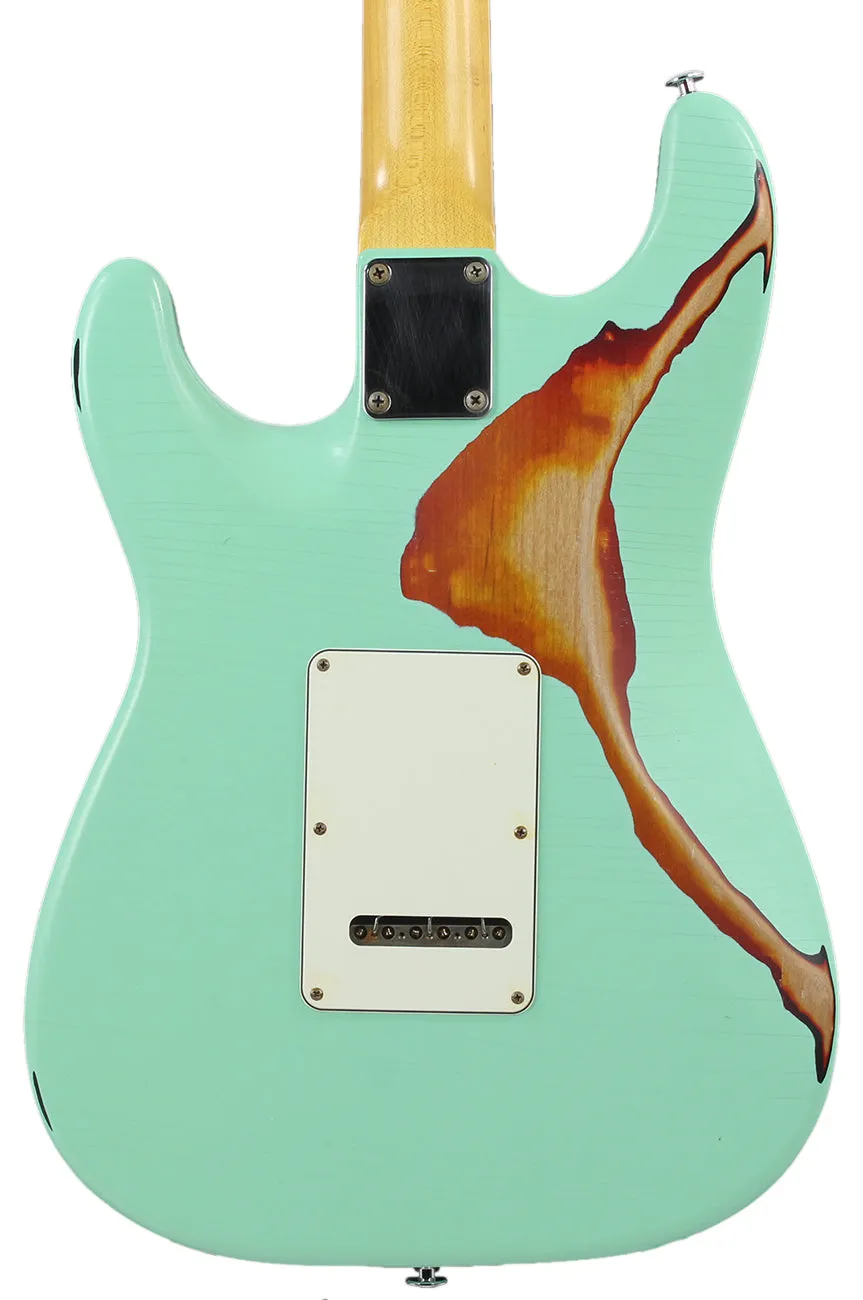 Suhr Classic Antique Pro HSS Limited - Surf Green over 3-Tone Sunburst