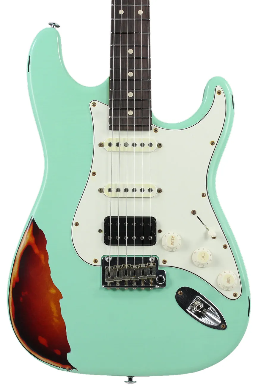 Suhr Classic Antique Pro HSS Limited - Surf Green over 3-Tone Sunburst