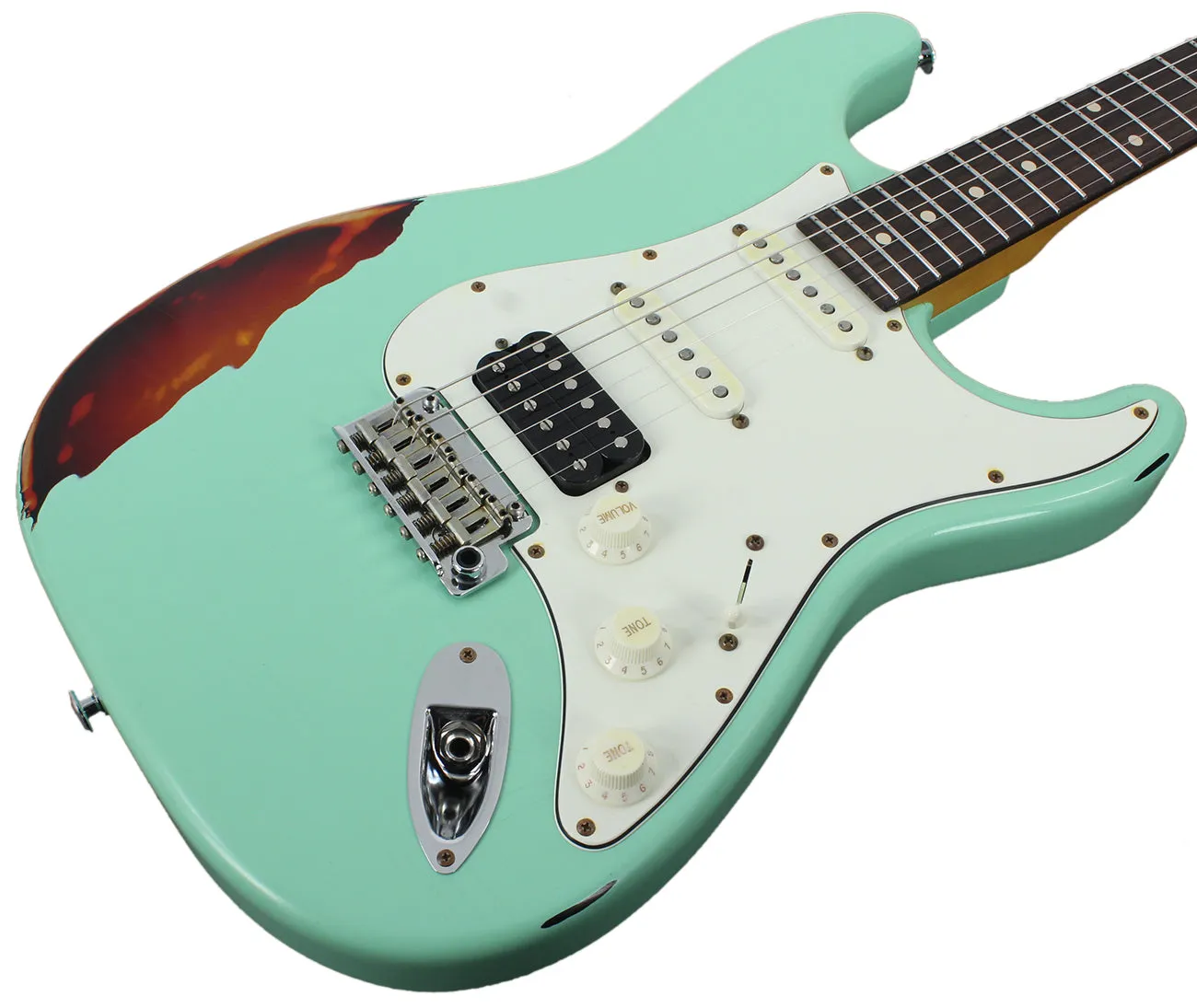 Suhr Classic Antique Pro HSS Limited - Surf Green over 3-Tone Sunburst