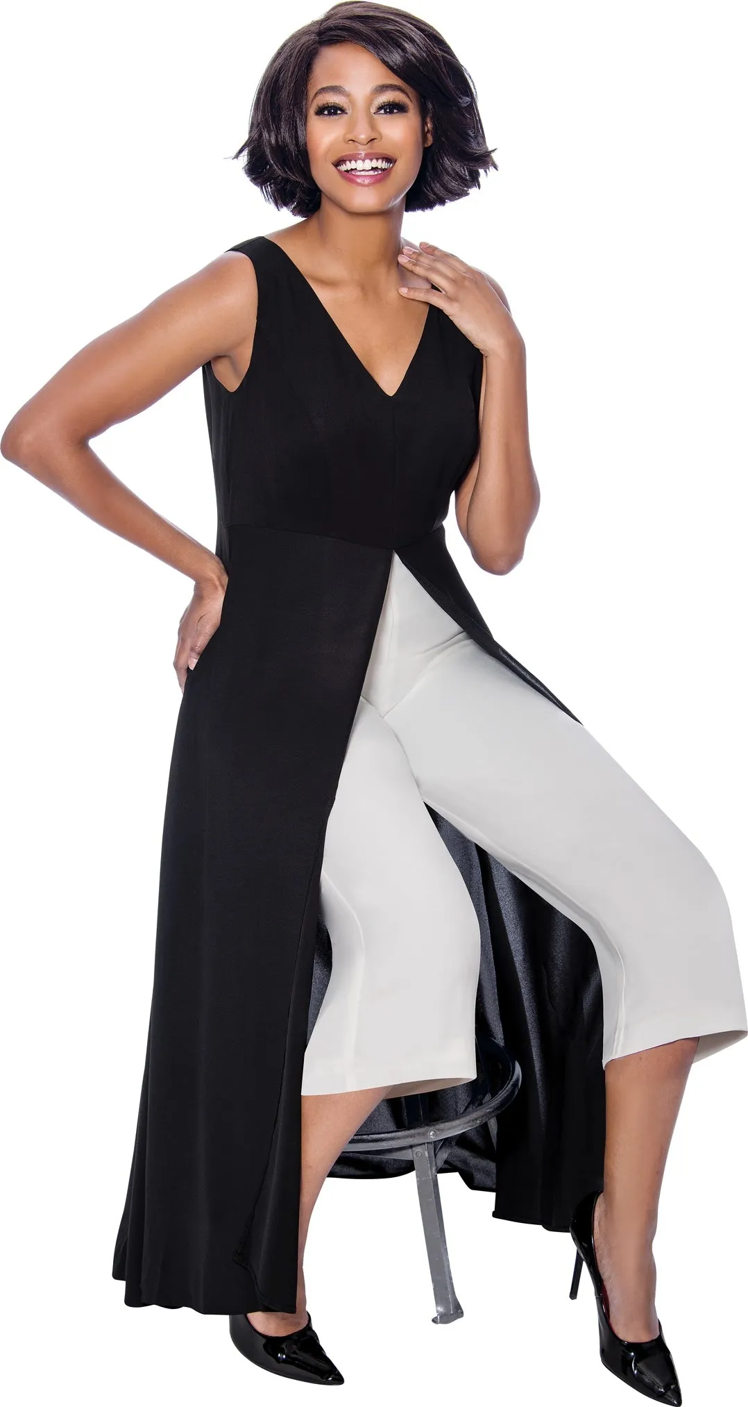 Terramina 7818 Two-tone Jumpsuit