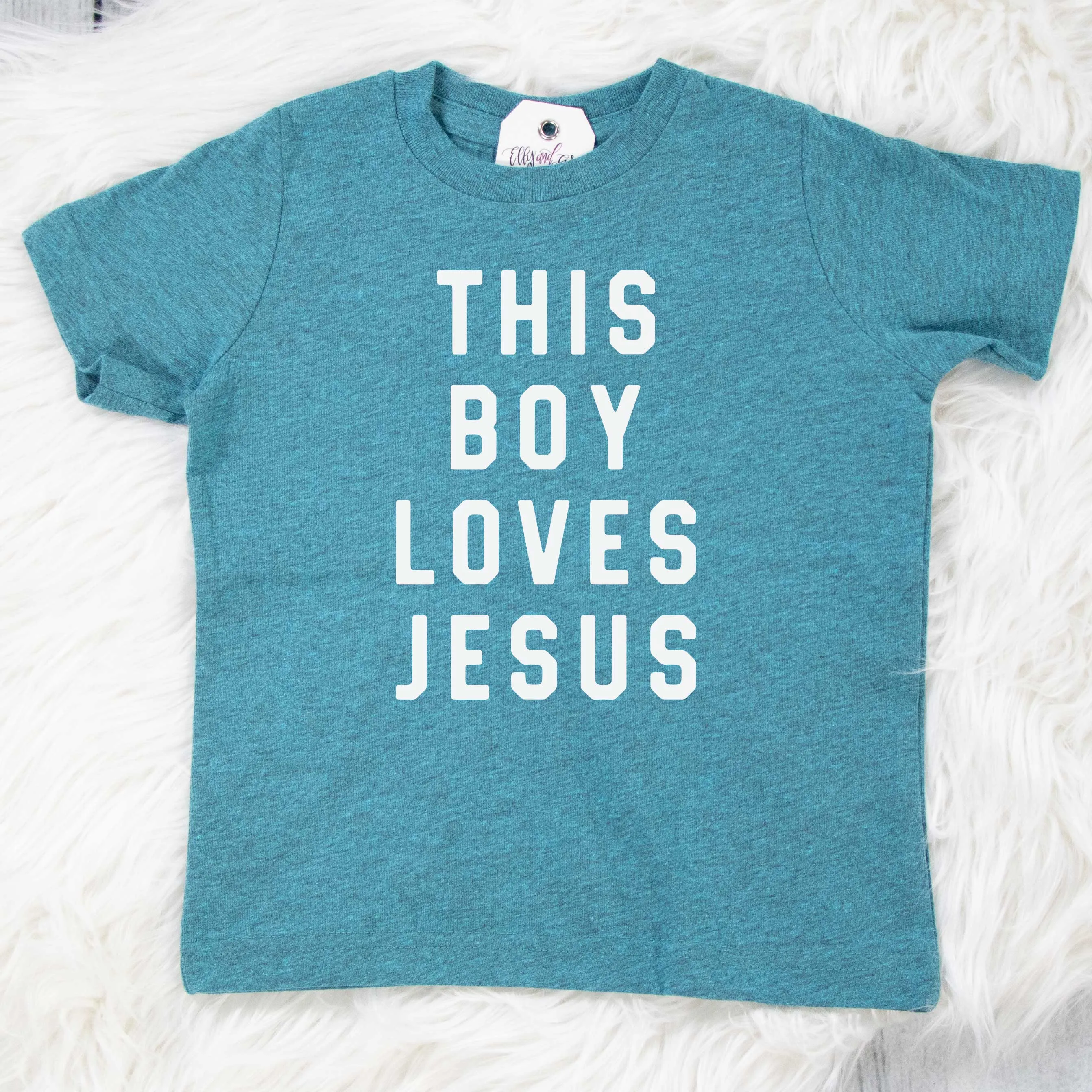 This Boy Loves Jesus Toddler Shirt