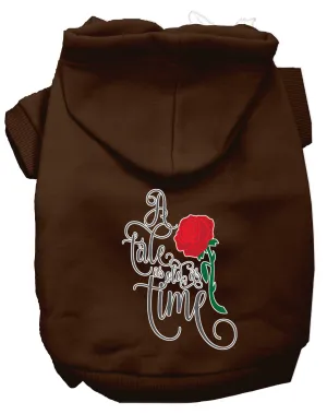 Timeless Tale Screen Print Dog Hoodie Brown M