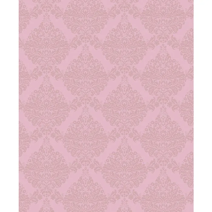 Tonal Pink Damask Printed Backdrop