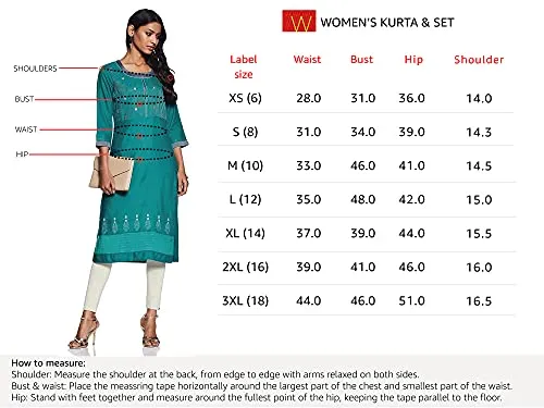 W for Woman Women's Cotton Kurta (19FEW12143-211279_Blue_S (8))