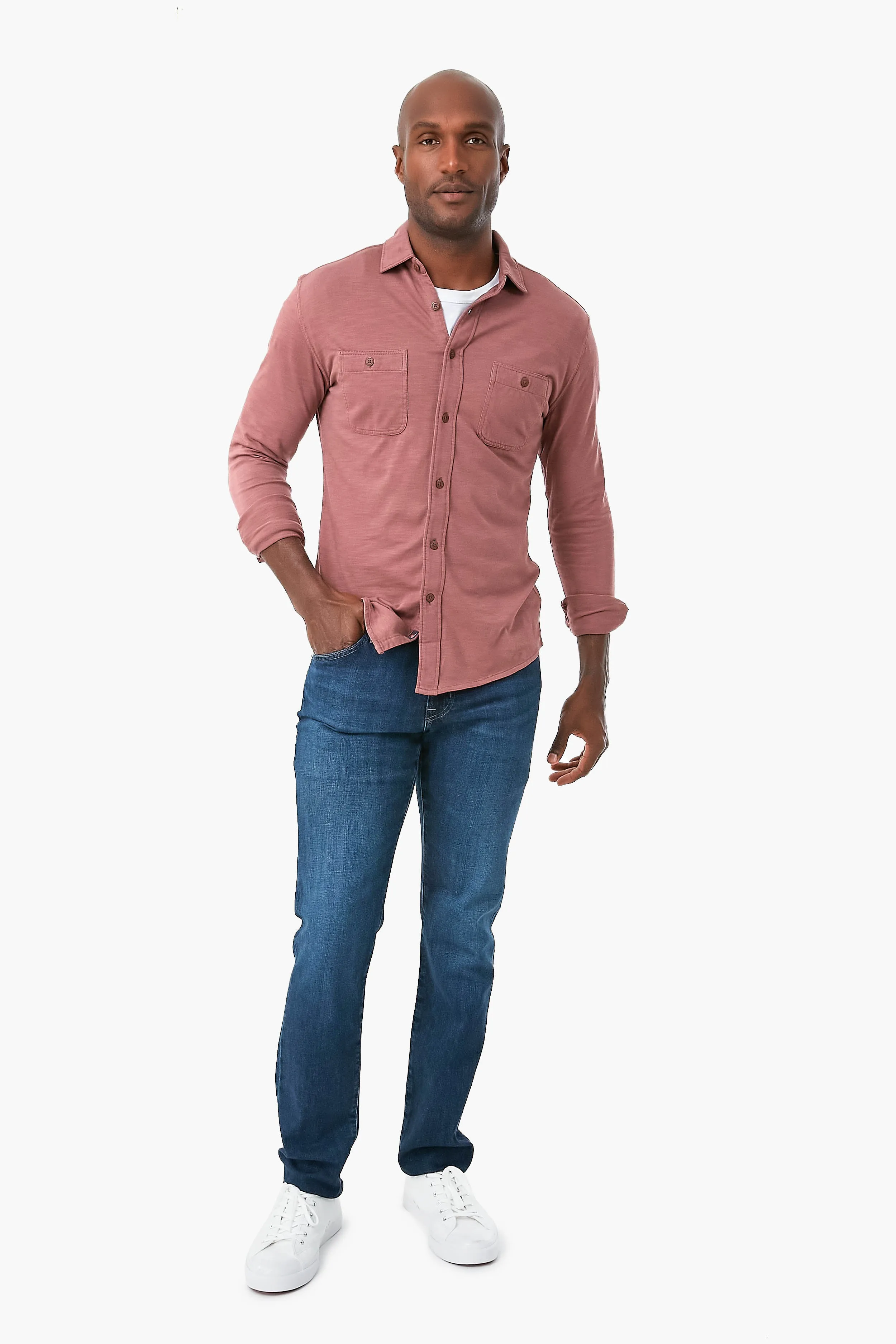 Weathered Wine Knit Seasons Shirt