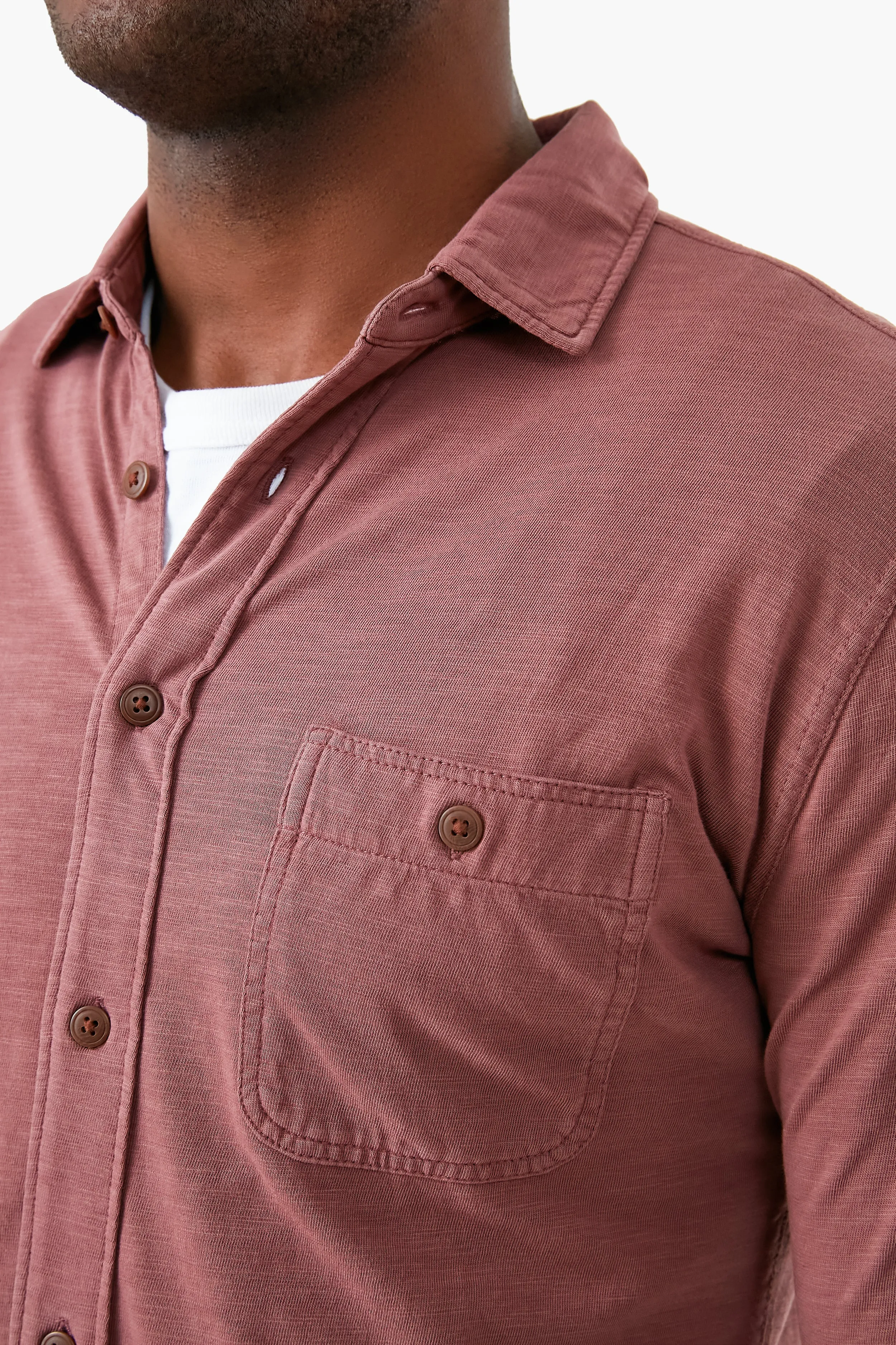 Weathered Wine Knit Seasons Shirt