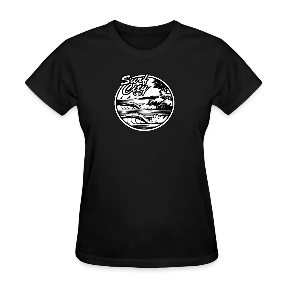 Womens Santa Cruz Surf Shop Surf City Wave Simple Tee