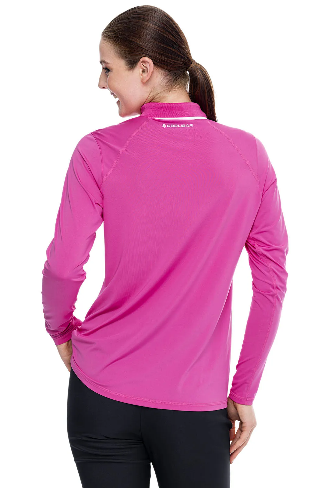 Women's Victory Lap Long Sleeve Golf Polo  |  Magnolia Pink