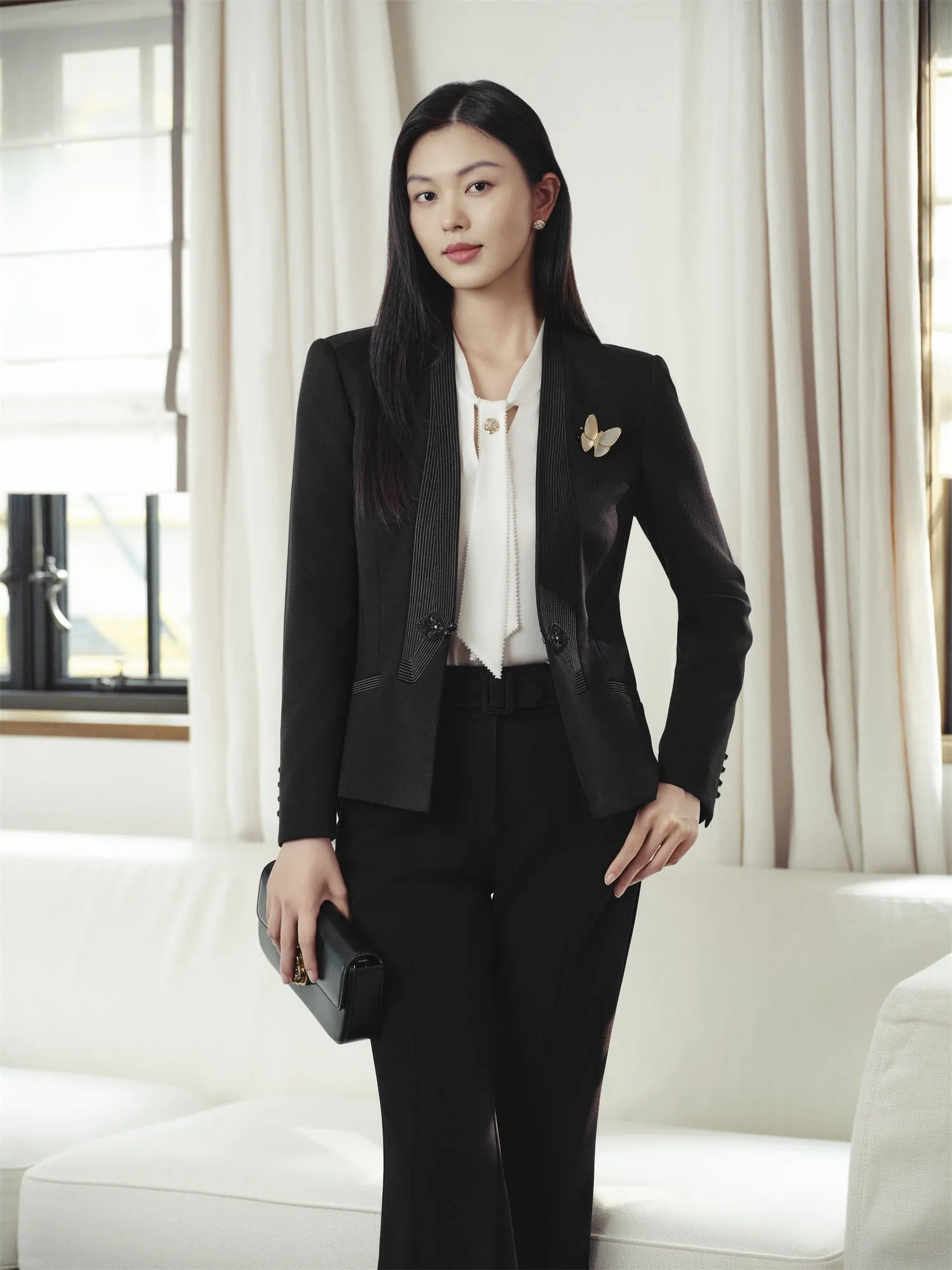 YAYING Chinese Stand-Collar Blazer