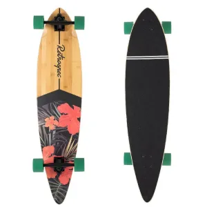 Zed Tropical Flora 41" Bamboo Pintail Longboard